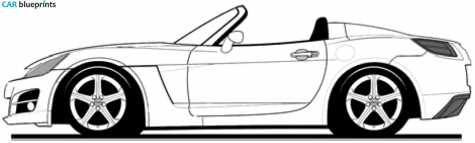 2006 Opel GT Cabriolet blueprint